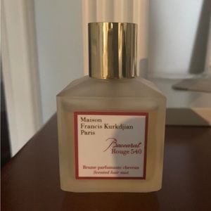 Baccarat Rouge 540 hair mist